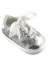 Mooshu Trainers Girls Silver Friendship Squeaky Casual Shoes 3 Baby-9 Toddler - SophiasStyle.com